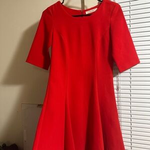 Zara Collection Red A-Line Dress